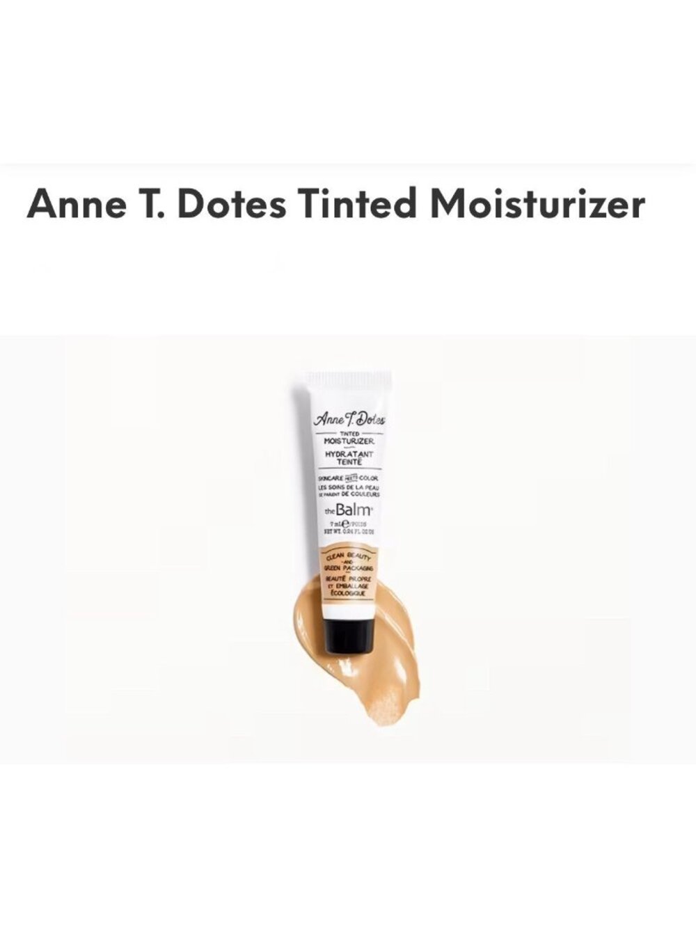 The Balm Anne T. Dotes Tinted Moisturizer #26 10ml 0.33 Fl Oz  Sealed